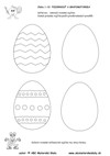 1-10 Úloha - Veľká noc - nakresli rovnaké vajíčka - pracovný list LICENCIA