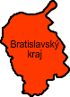 Mapa Bratislavského kraja