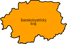 Mapa Banskobystrického kraja